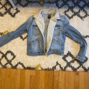 GAP Denim Jacket with Sherpa Lining